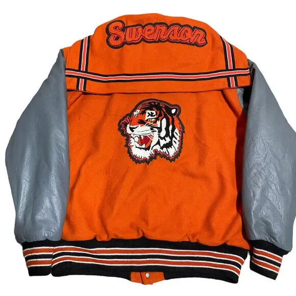 varsity jacket leather sleeves Xl Jackets & Coats